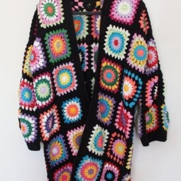 Granny square vintage cardigan - Picture 1 of 7